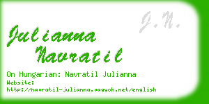 julianna navratil business card